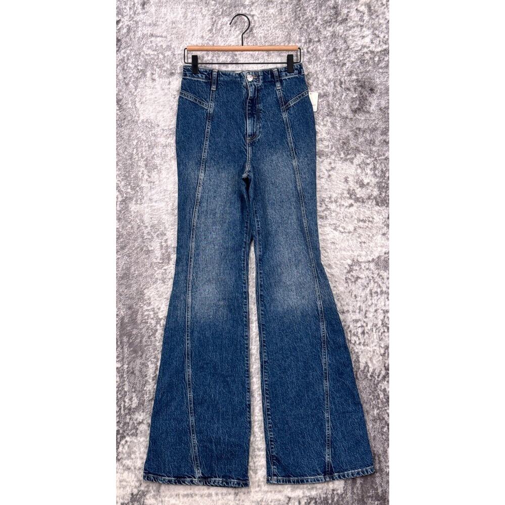 Free People Blue Flare Denim Jeans
